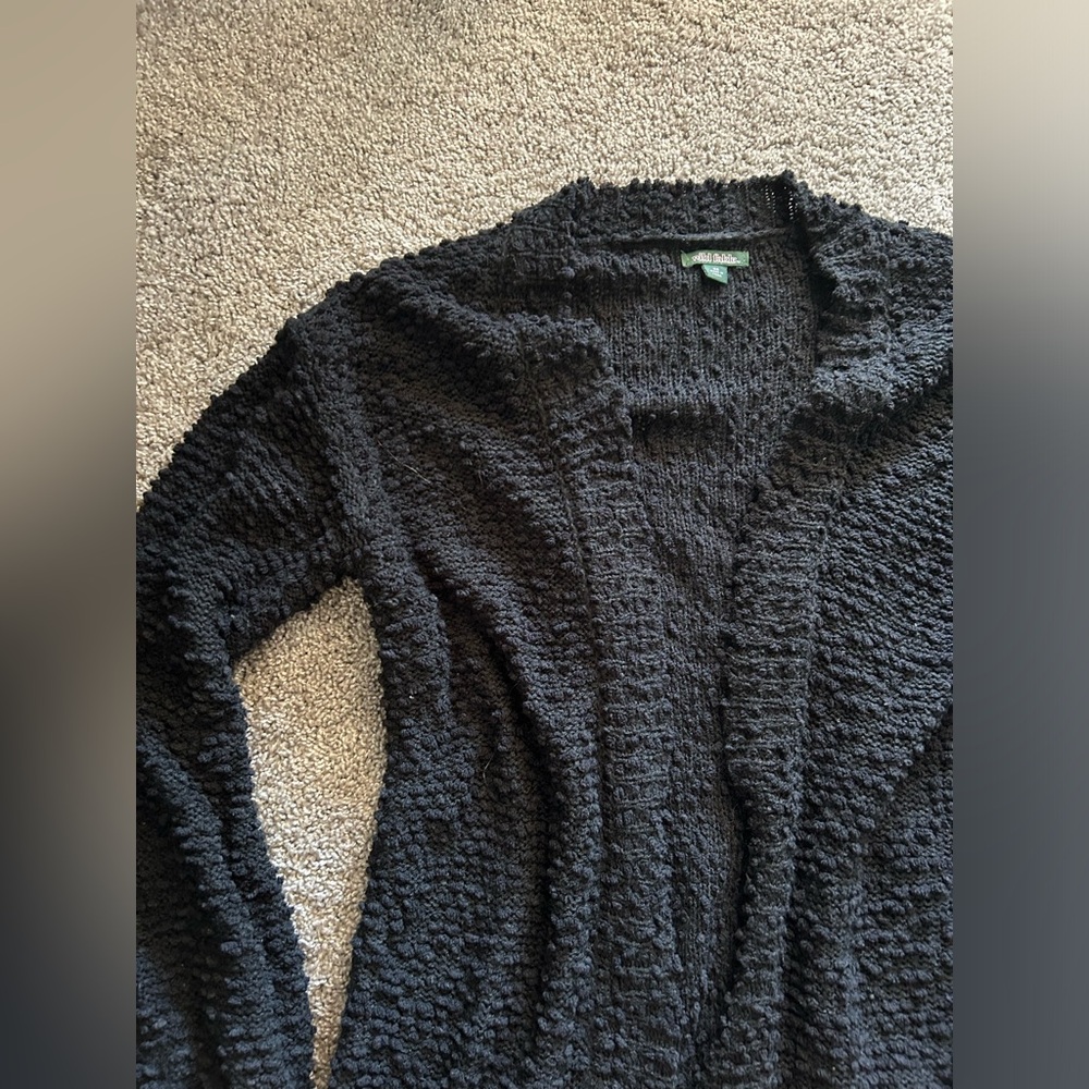 Knit black sweater